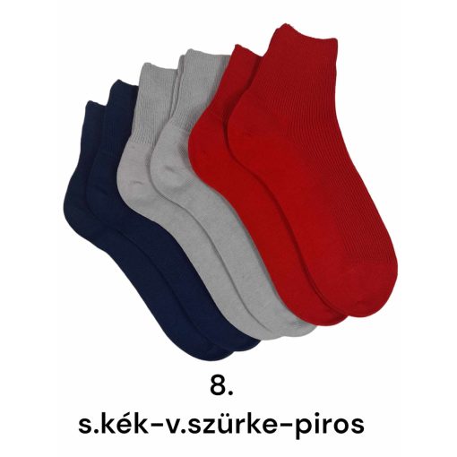 6 (!) pár (37-38 méret) 100% pamut félbokazokni -> AMÍG A KÉSZLET TART!!