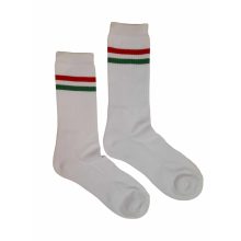 3 (!) pár (42->47 méret) Pamut plüss sport bokazokni 'piros-fehér-zöld'