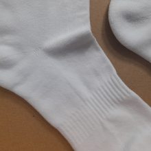 3 (!) pár (45-47 méret) Pamut plüss sport bokazokni 'piros-fehér-zöld'