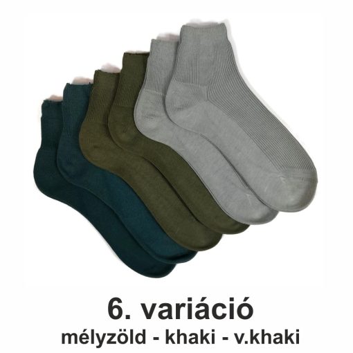 6 (!) pár (45-46 méret) 100% pamut félbokazokni -> AMÍG A KÉSZLET TART!!
