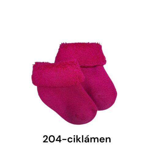 (13-14 méret-újszülött) PLÜSS pamut bokazokni -> UTOLSÓ PÁRAK!!