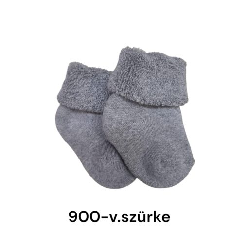 (13-14 méret-újszülött) PLÜSS pamut bokazokni -> UTOLSÓ PÁRAK!!