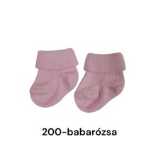(13-14 méret) Pamut visszahajtott baba bokazokni 