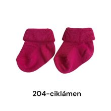 (13-14 méret) Pamut visszahajtott baba bokazokni 