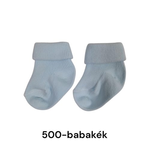 (13-14 méret) Pamut visszahajtott baba bokazokni 
