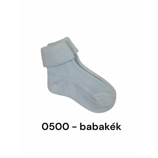 (13->16 méret) 100% pamut visszahajtott baba bokazokni -> AMÍG A KÉSZLET TART!!