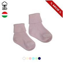 (17->20 méret) 100% pamut visszahajtott baba bokazokni -> AMÍG A KÉSZLET TART!!