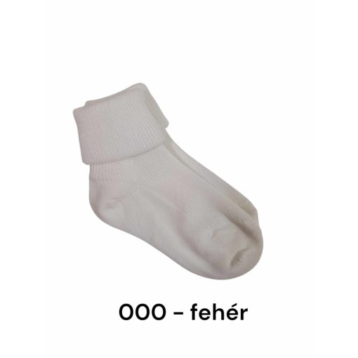 (17->20 méret) 100% pamut visszahajtott baba bokazokni -> AMÍG A KÉSZLET TART!!