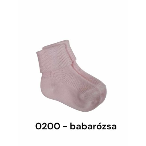 (17->20 méret) 100% pamut visszahajtott baba bokazokni -> AMÍG A KÉSZLET TART!!