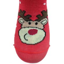 (24->37 méret) RÉNSZARVAS - Karácsonyi mintás pamut bokazokni -> AMÍG A KÉSZLET TART!!