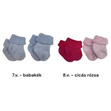 2 (!) pár (13-14 méret-újszülött) PLÜSS pamut újszülött bokazokni  -> UTOLSÓ PÁRAK!!