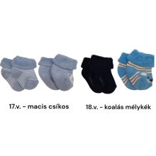 2 (!) pár (13-14 méret-újszülött) PLÜSS pamut újszülött bokazokni  -> UTOLSÓ PÁRAK!!