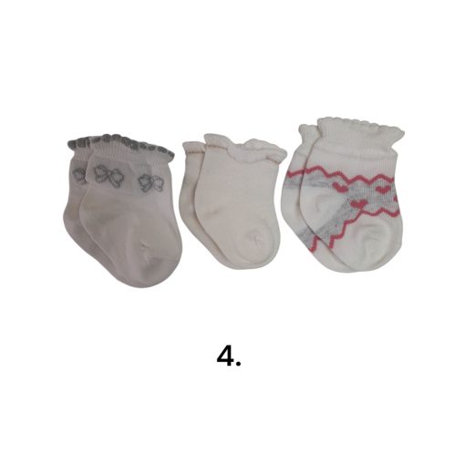 3 (!) pár (13-14 méret) vidám mintás pamut bokazokni -> AMÍG A KÉSZLET TART!!