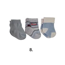 3 (!) pár (13-14 méret) vidám mintás pamut bokazokni -> AMÍG A KÉSZLET TART!!