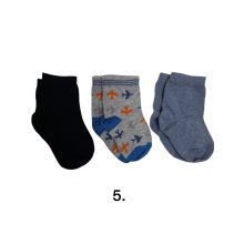 3 (!) pár (15-16 méret) vidám mintás pamut bokazokni -> AMÍG A KÉSZLET TART!!