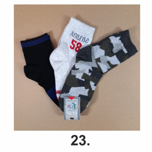 3 (!) pár (29-31 méret) vidám mintás pamut bokazokni -> AMÍG A KÉSZLET TART!!