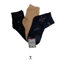3 (!) pár (32-34 méret) vidám mintás pamut bokazokni -> AMÍG A KÉSZLET TART!!