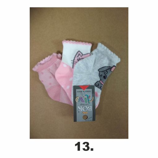 3 (!) pár (17-19 méret) vidám mintás pamut bokazokni -> AMÍG A KÉSZLET TART!!
