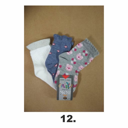 3 (!) pár (17-19 méret) vidám mintás pamut bokazokni -> AMÍG A KÉSZLET TART!!