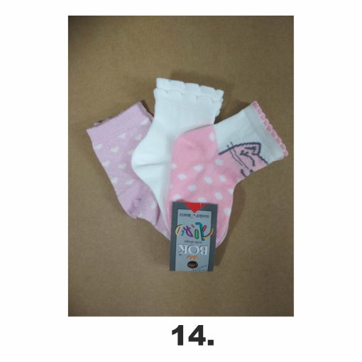 3 (!) pár (17-19 méret) vidám mintás pamut bokazokni -> AMÍG A KÉSZLET TART!!