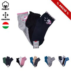   3 (!) pár (38-40 méret) vidám mintás pamut bokazokni -> AMÍG A KÉSZLET TART!!