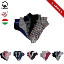 5 (!) pár (38-40 méret) vidám mintás vékony mercerezett pamut bokazokni -> AMÍG A KÉSZLET TART!!