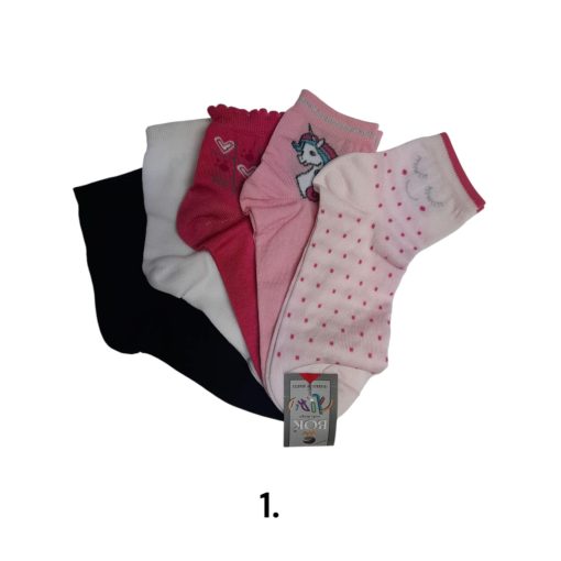 5 (!) pár (38-40 méret) vidám mintás vékony mercerezett pamut bokazokni -> AMÍG A KÉSZLET TART!!