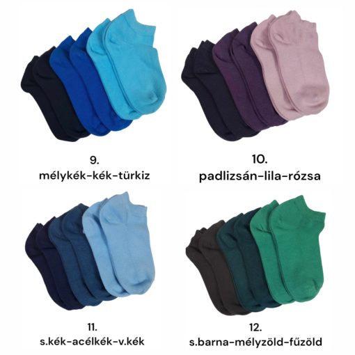 6 (!) pár (28->33 méret) Klasszikus pamut titokzokni -> AMÍG A KÉSZLET TART!!