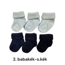 6 (!) pár (13-14 méret) pamut visszahajtott baba bokazokni ajándékcsomag 