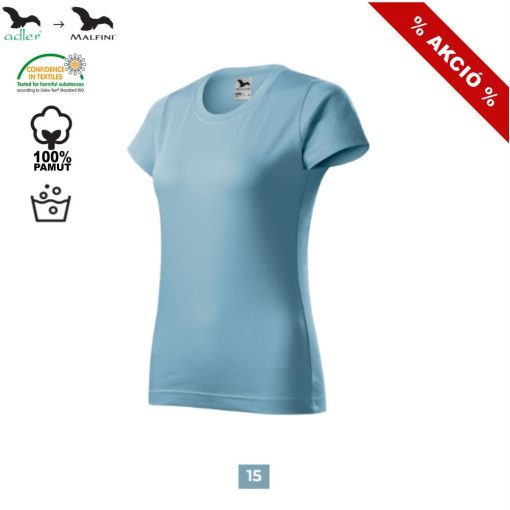 Női póló - BASIC A134 (S-es méret) -> UTOLSÓ DARAB!!