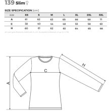 Női hosszú ujjú póló -SLIM A139 (S-es méret) -> UTOLSÓ DARAB!!