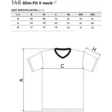 Férfi póló - SLIM FIT V-NECK A146 (S -> 3XL méret)