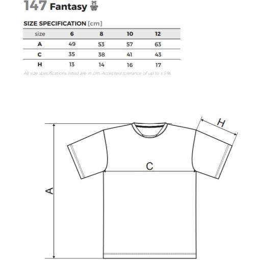 Gyerek sportpóló - FANTASY A147 (4->12 éves)