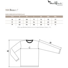 Férfi hosszúujjú póló - BRAVE LS A155 (S -> 3XL-es méret)