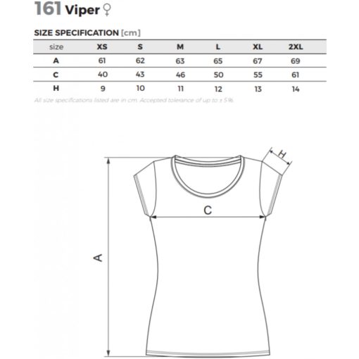 Női póló - VIPER A161 (XS -> 2XL-es méret)