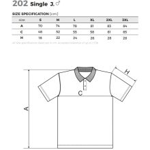 Férfi póló - SINGLE J. A202 (3XL-es méret)