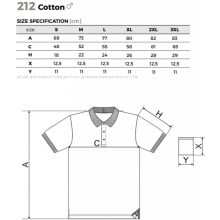 Férfi póló - COTTON A212 (S -> 3XL-es méret)