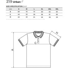 Férfi póló - URBAN A219 (S -> 3XL-es méret)