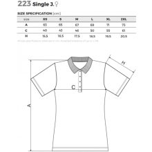 Női póló - SINGLE J. A223 (XS -> 2XL-es méret)