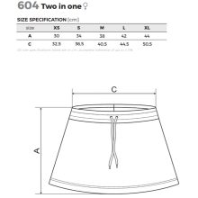Női szoknya/nadrág - TWO IN ONE A604 (XL-es méret) -> UTOLSÓ DARAB!!