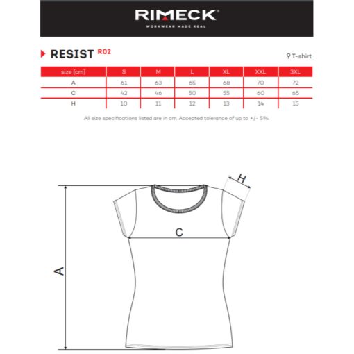 Női póló - RESIST AR02 (S -> 3XL-es méret)