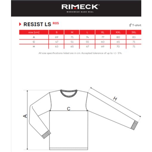 (XL-es méret) Férfi hosszúujjú póló - RESIST LS AR05 -> UTOLSÓ DARABOK!!