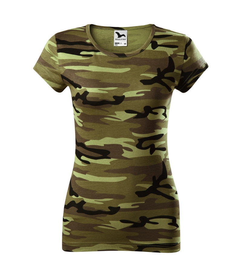 Női terepmintás póló - PURE AC22 (XS -> 2XL-es méret)