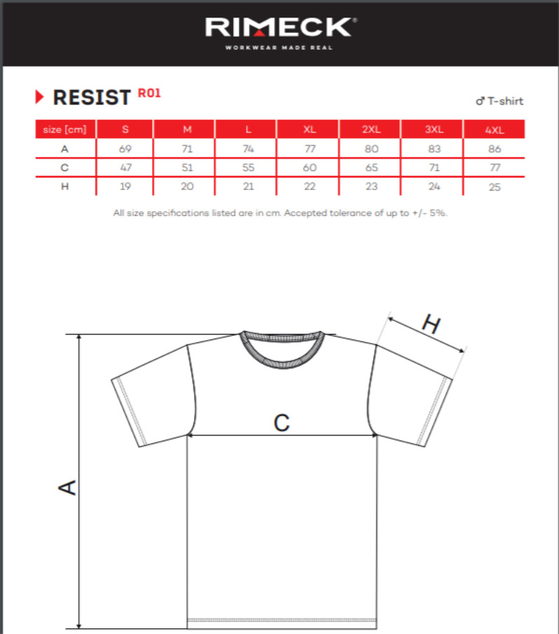 Férfi póló - RESIST AR01 (S -> 2XL-es méret)
